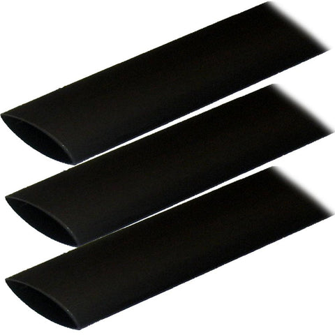 Ancor Adhesive Lined Heat Shrink Tubing (ALT) - 1&quot; x 3&quot; - 3-Pack - Black