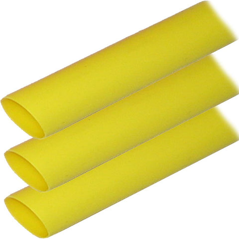 Ancor Adhesive Lined Heat Shrink Tubing (ALT) - 1&quot; x 6&quot; - 3-Pack - Yellow