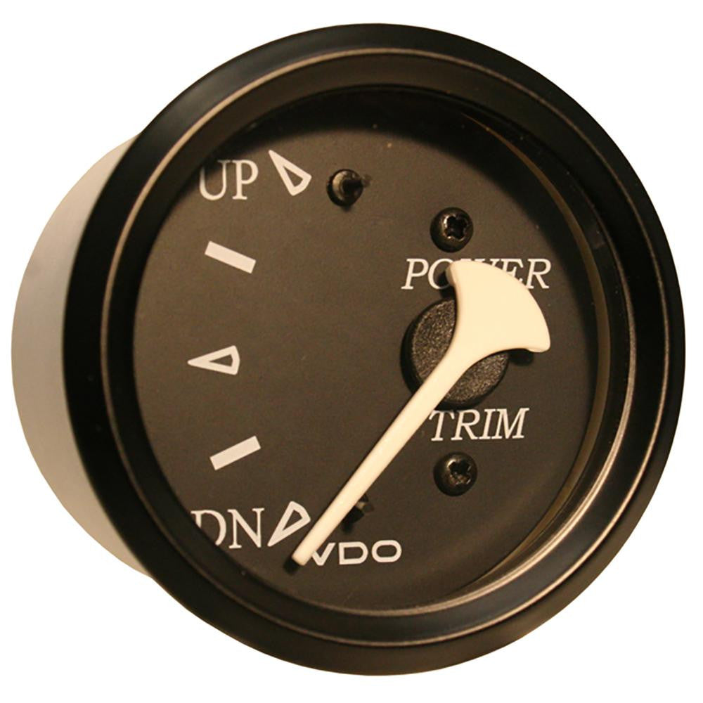 VDO Allentare Black Trim Gauge - For Use w-Evinrude-Johnson Engines - 12V - Black Bezel