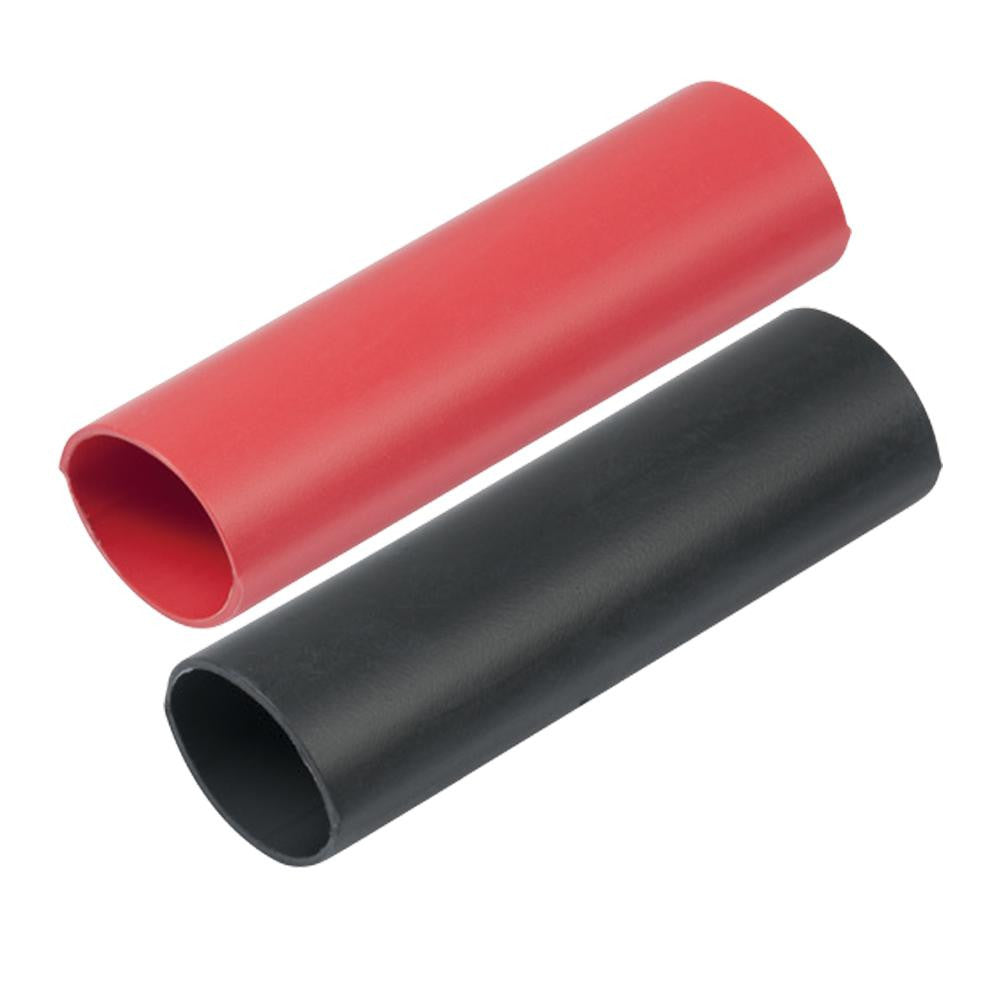 Ancor Heavy Wall Heat Shrink Tubing - 1&quot; x 3&quot; - 2-Pack - Black-Red