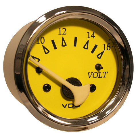 VDO Allentare Yellow-Blue Voltmeter - 8-16V