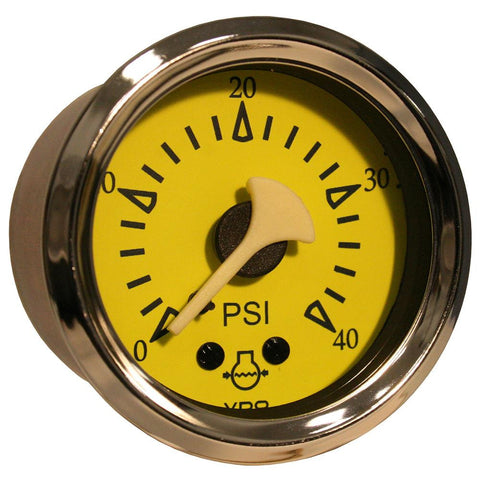 VDO Allentare Yellow-Blue 40PSI Mechanical Water Pressure Gauge