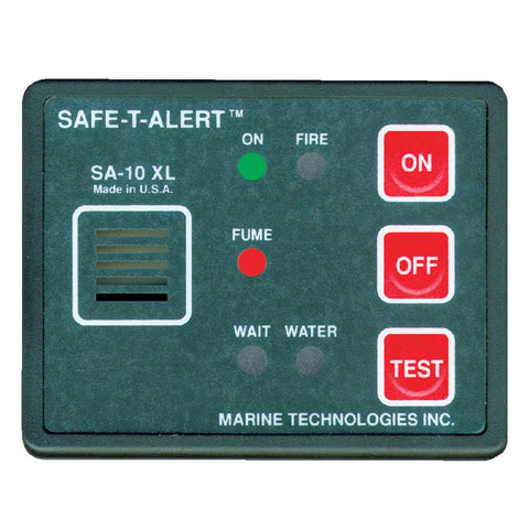 Safe-T-Alert Gas Vapor Alarm, Fume, Fire & Flood-Bilge Water Detector - Surface Mount - Black
