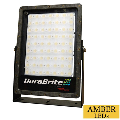 DuraBrite SLM Flood Light - Black Housing-Amber LEDs - 300W - 100-300VAC - 35,000 Lumens