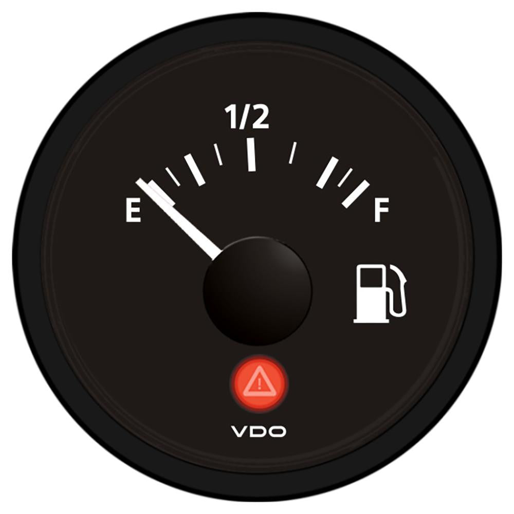 VDO Viewline Onyx Fuel Gauge 12-24V - Use with 240-33 Ohm Sender