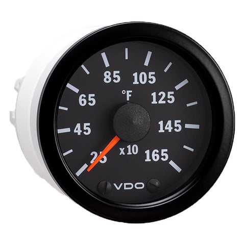 VDO Vision Black 1600&#176;F Pyrometer with Sender & Harness - 12V