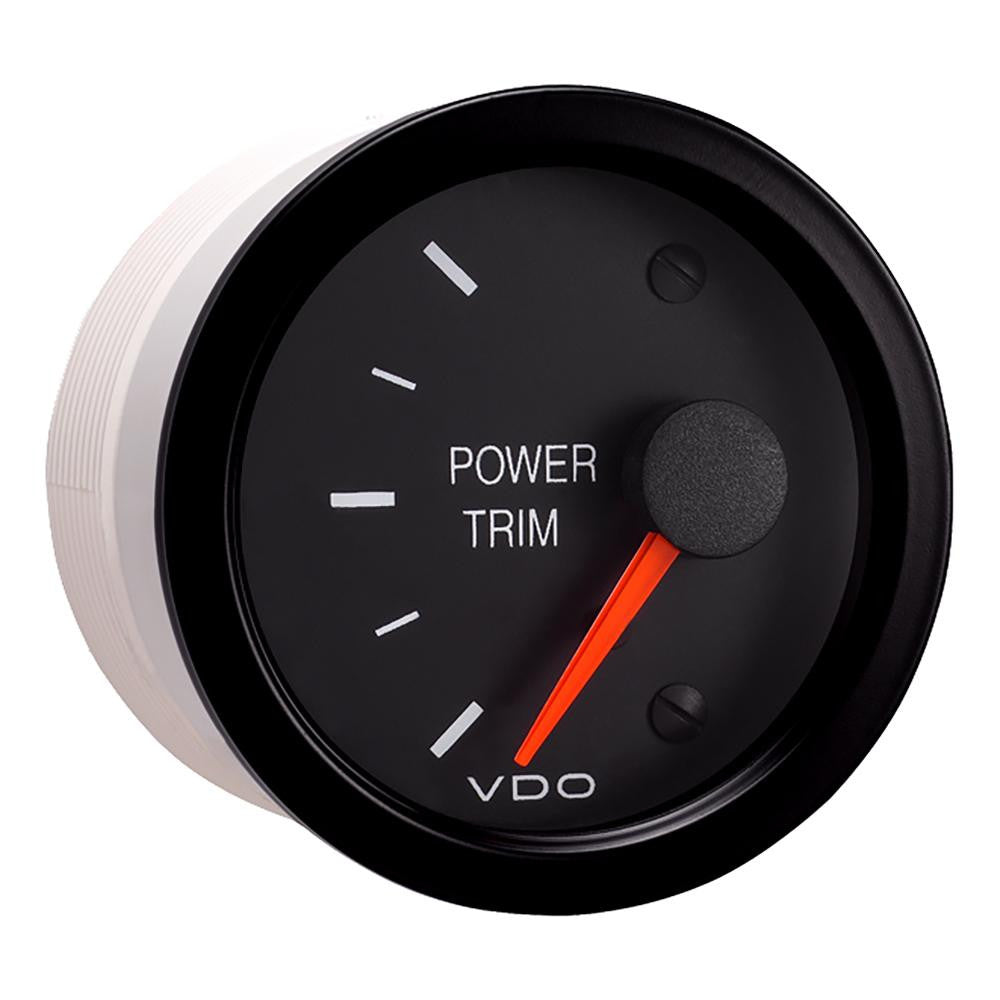 VDO Vision Black Trim Gauge - For Use w-Mercury-Volvo-Yamaha 2001+ Engines - 12V