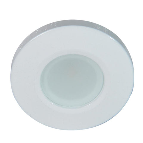 Lumitec Orbit Flush Mount Down Light - Blue Non Dimming, Red Non Dimming & White Dimming w-White Housing