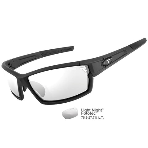 Tifosi Camrock Matte Black Fototec&trade; Sunglasses - Light Night&trade; Fototec&trade;