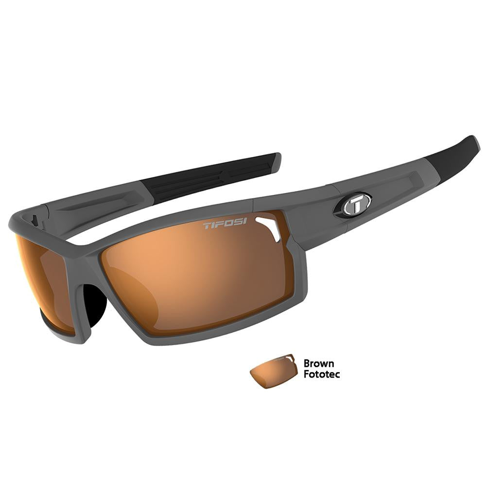 Tifosi Camrock Matte Gunmetal Fototec Sunglasses - Brown Fototec&trade;