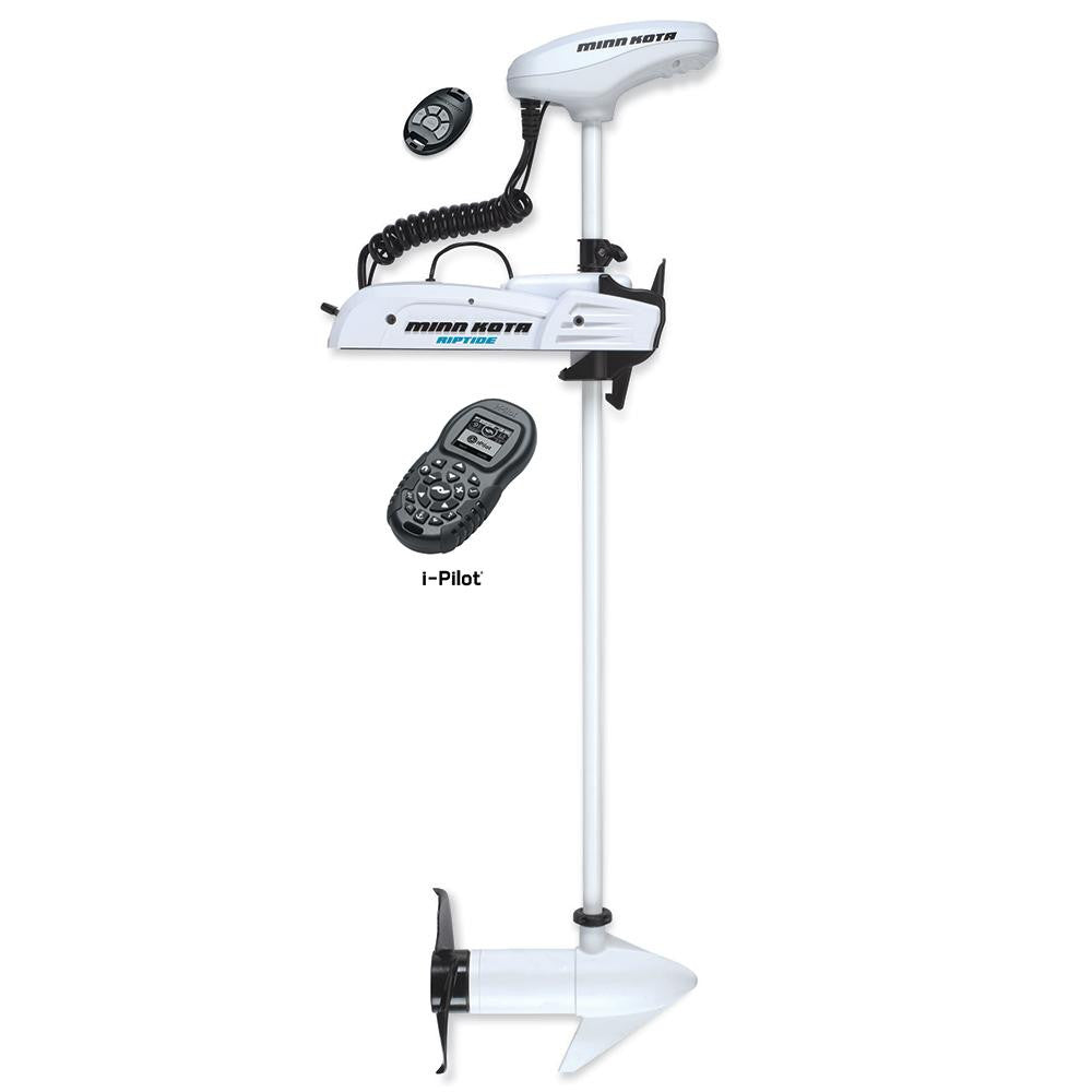 Minn Kota Riptide PowerDrive 55 Trolling Motor w-i-Pilot & Bluetooth - No Foot Pedal Included - 12V-55lb-48&quot;