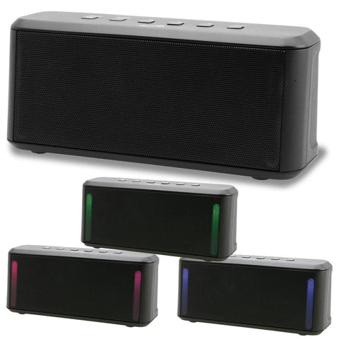 iLive ISB224B Portable Bluetooth Stereo Speaker w-Color Changing Lights
