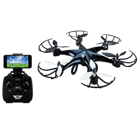 SkyRider DRW676B Drone w-Wi-Fi Camera