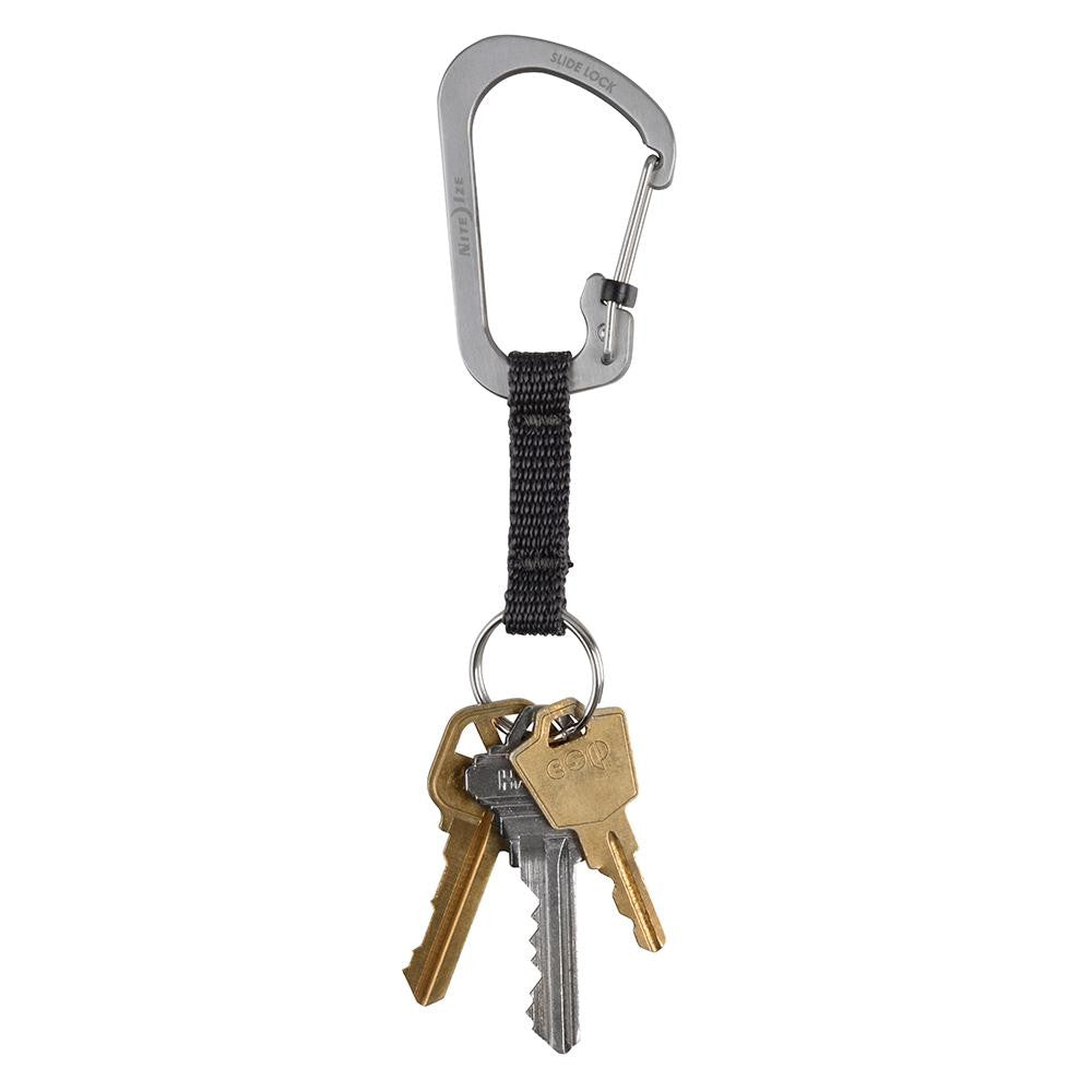 Nite Ize SlideLock&reg; Key Ring - Stainless Steel