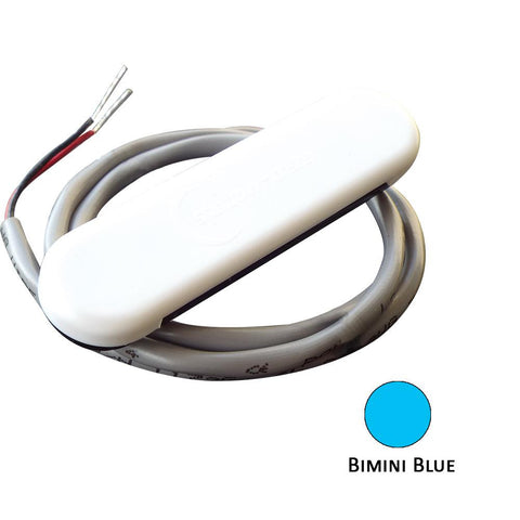 Shadow-Caster Courtesy Light w-2' Lead Wire - White ABS Cover - Bimini Blue - 4-Pack