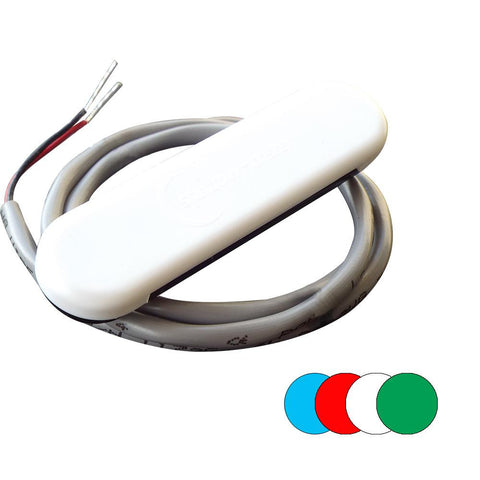 Shadow-Caster Courtesy Light w-2' Lead Wire - White ABS Cover - RGB Multi-Color - 4-Pack