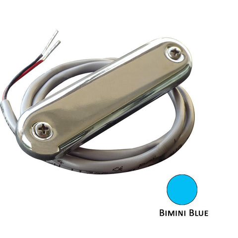 Shadow-Caster Courtesy Light w-2' Lead Wire - 316 SS Cover - Bimini Blue - 4-Pack