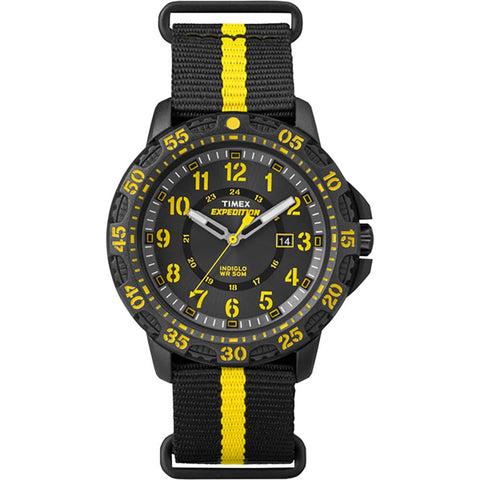Timex Expedition&reg; Gallatin Slip-Thru Watch - Black-Yellow