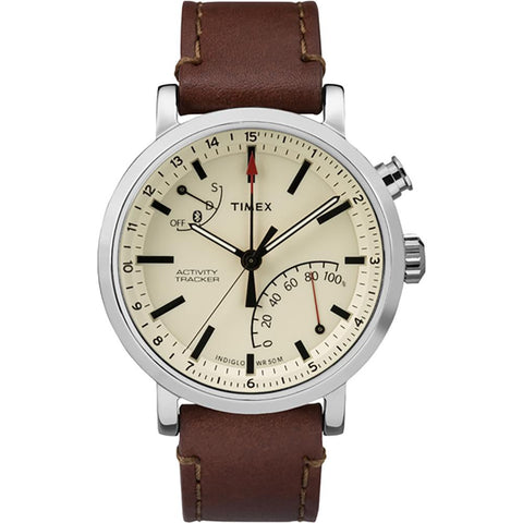 Timex Metropolitan+ Watch - Tan Dial-Brown Leather