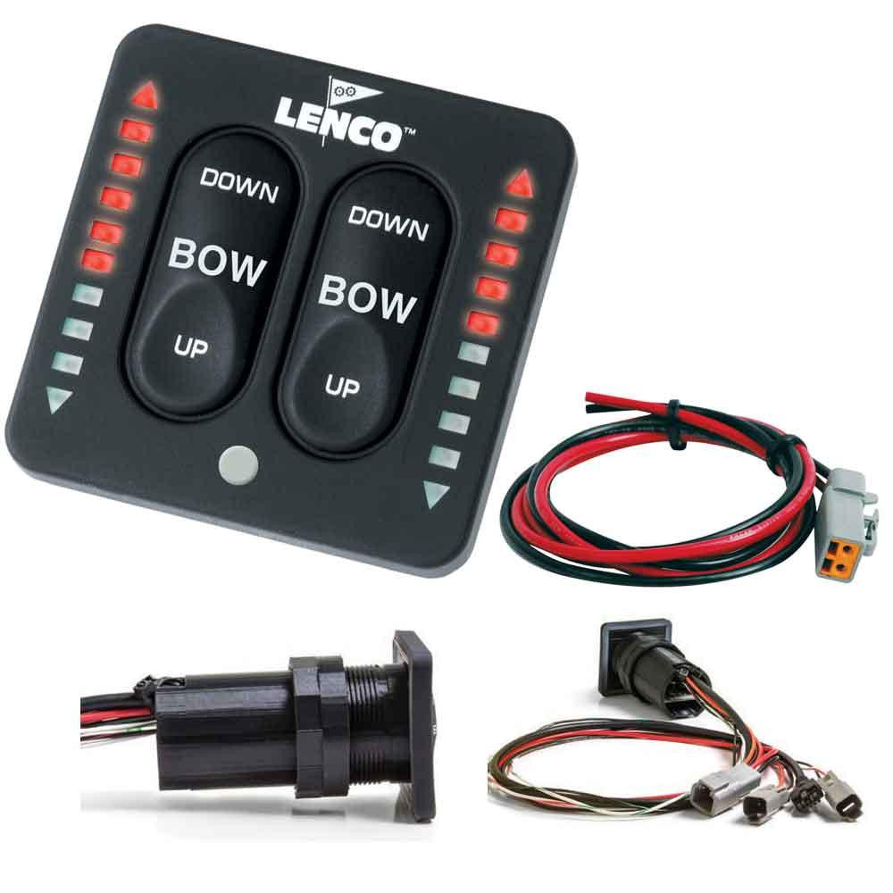 Lenco LED Indicator Integrated Tactile Switch Kit w-Pigtail f-Single Actuator Systems