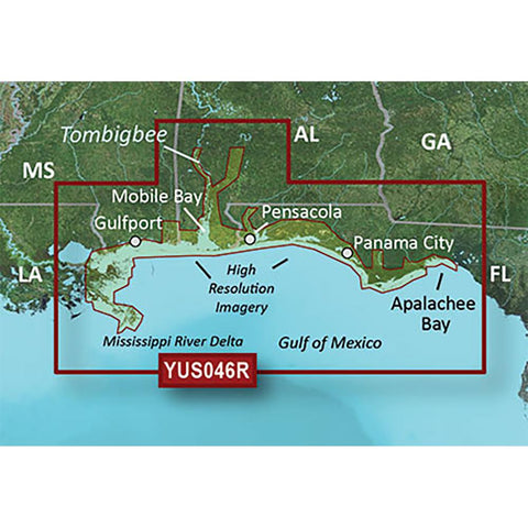Garmin BlueChart&reg; g2 HD w-High Resolution Satellite Imagery - Alabama-Mississippi Gulf Coast