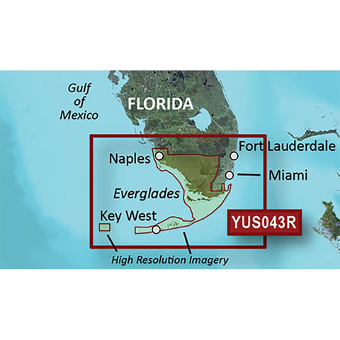 Garmin BlueChart&reg; g2 HD w-High Resolution Satellite Imagery - Florida Everglades + Keys