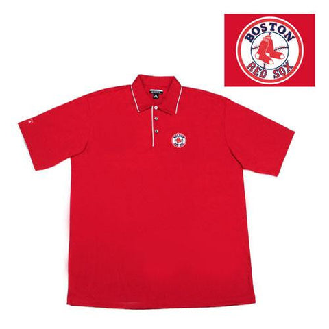Boston Red Sox MLB Superior Polo Shirt (Dark Red) Medium