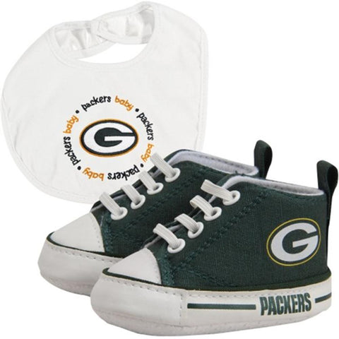 Green Bay Packers NFL Infant Bib and Shoe Gift Set