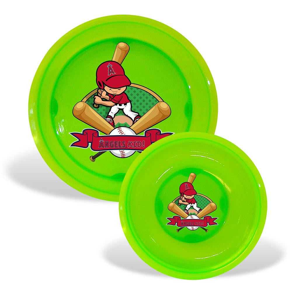 Los Angeles Angels MLB Toddler Plate and Bowl Set