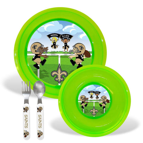 New Orleans Saints NFL BPA Free Toddler Dining Set (4 Piece)