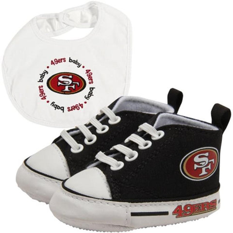 San Francisco 49ers NFL Infant Bib and Shoe Gift Set