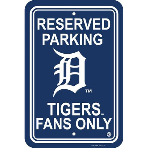 Detroit Tigers MLB Plastic Parking Sign