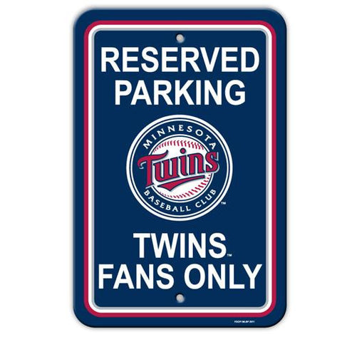 Minnesota Twins MLB Plastic Parking Sign