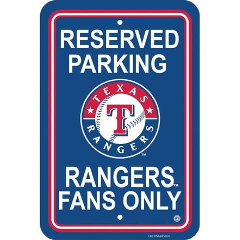 Texas Rangers MLB Plastic Parking Sign
