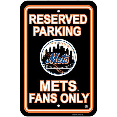 New York Mets MLB Plastic Parking Sign