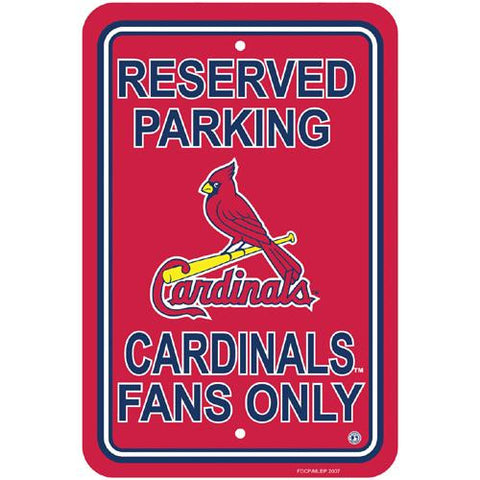 St. Louis Cardinals MLB Plastic Parking Sign