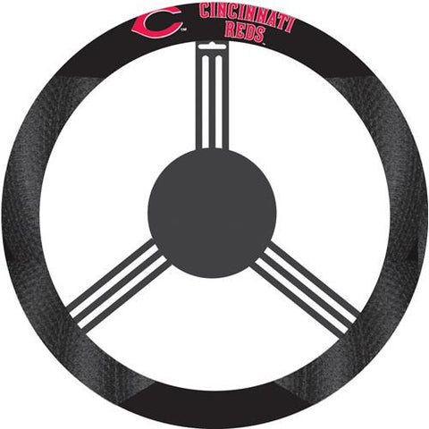 Cincinnati Reds MLB Poly-Suede Steering Wheel Cover