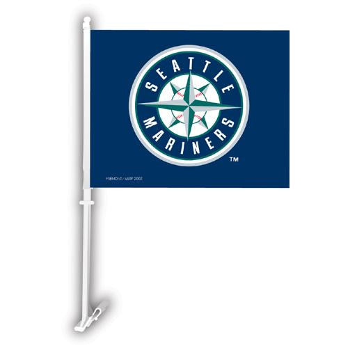 Seattle Mariners MLB Car Flag W-Wall Brackett