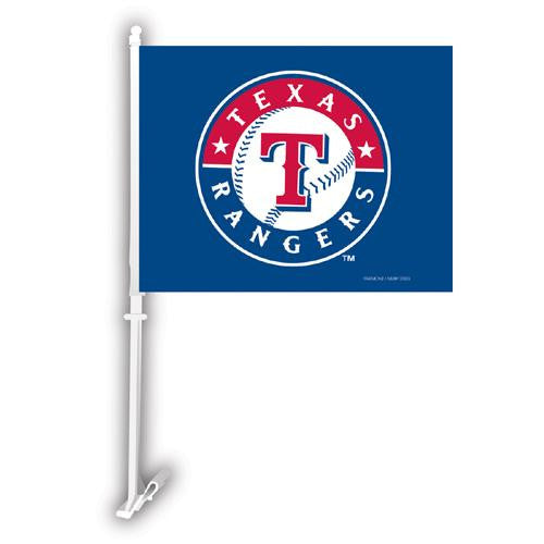 Texas Rangers MLB Car Flag W-Wall Brackett