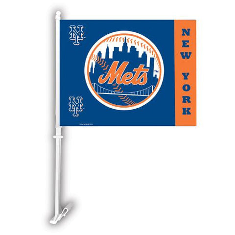 New York Mets MLB Car Flag W-Wall Brackett