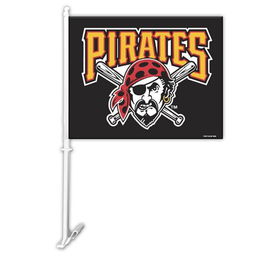 Pittsburgh Pirates MLB Car Flag W-Wall Brackett