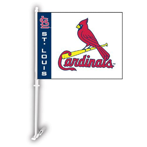 St. Louis Cardinals MLB Car Flag W-Wall Brackett