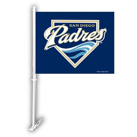 San Diego Padres MLB Car Flag W-Wall Brackett