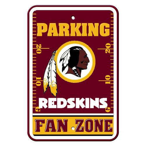 Washington Redskins NFL Plastic Parking Sign (Fan Zone) (12 x 18)
