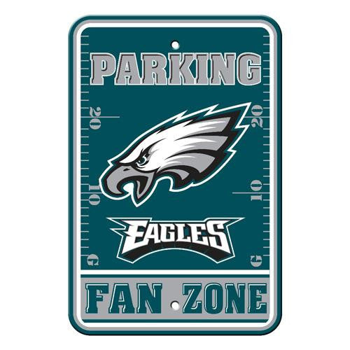 Philadelphia Eagles NFL Plastic Parking Sign (Fan Zone) (12 x 18)