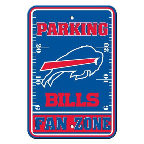 Buffalo Bills NFL Plastic Parking Sign (Fan Zone) (12 x 18)