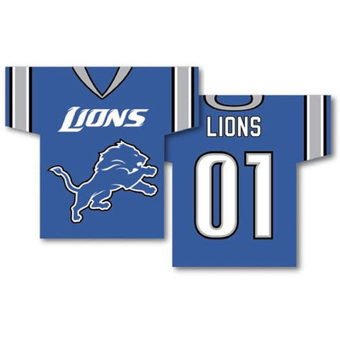 Detroit Lions NFL Jersey Design 2-Sided 34 x 30 Banner