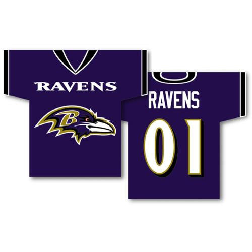 Baltimore Ravens NFL Jersey Design 2-Sided 34 x 30 Banner