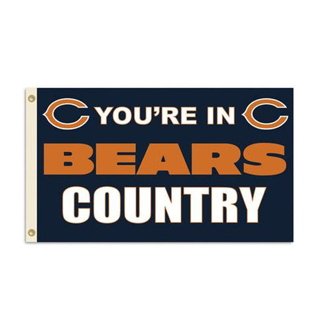 Chicago Bears NFL You're in Bears Country 3'x5' Banner Flag