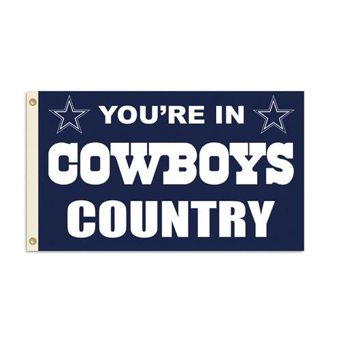 Dallas Cowboys NFL You're in Cowboys Country 3'x5' Banner Flag